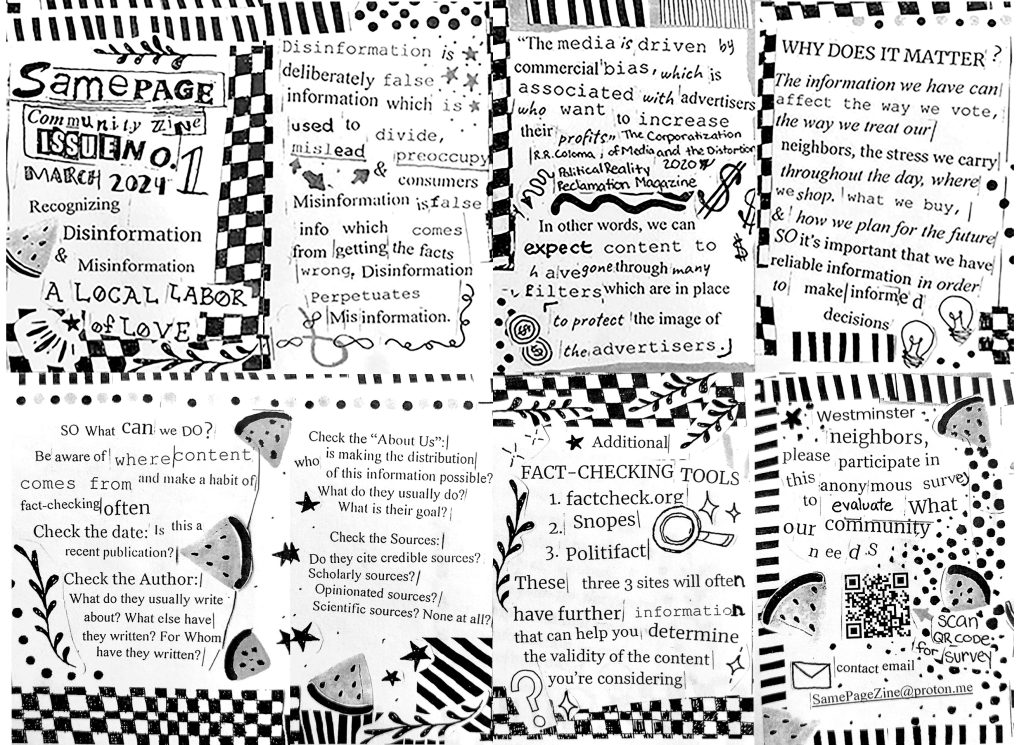 A picture of a punky zine